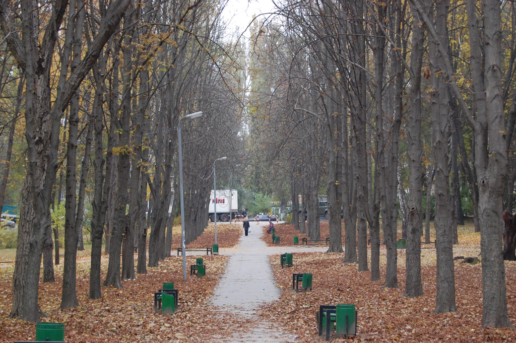 MD, Orasul Chisinau, Parcul Alunelul, Vedere spre sectorul Centru