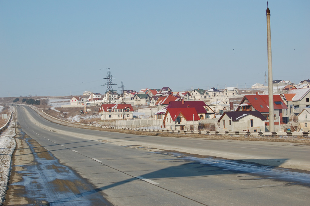MD, Муниципалитет Chisinau, Satul Bacioi, Drumul M3, Vedere spre satul Bacioi