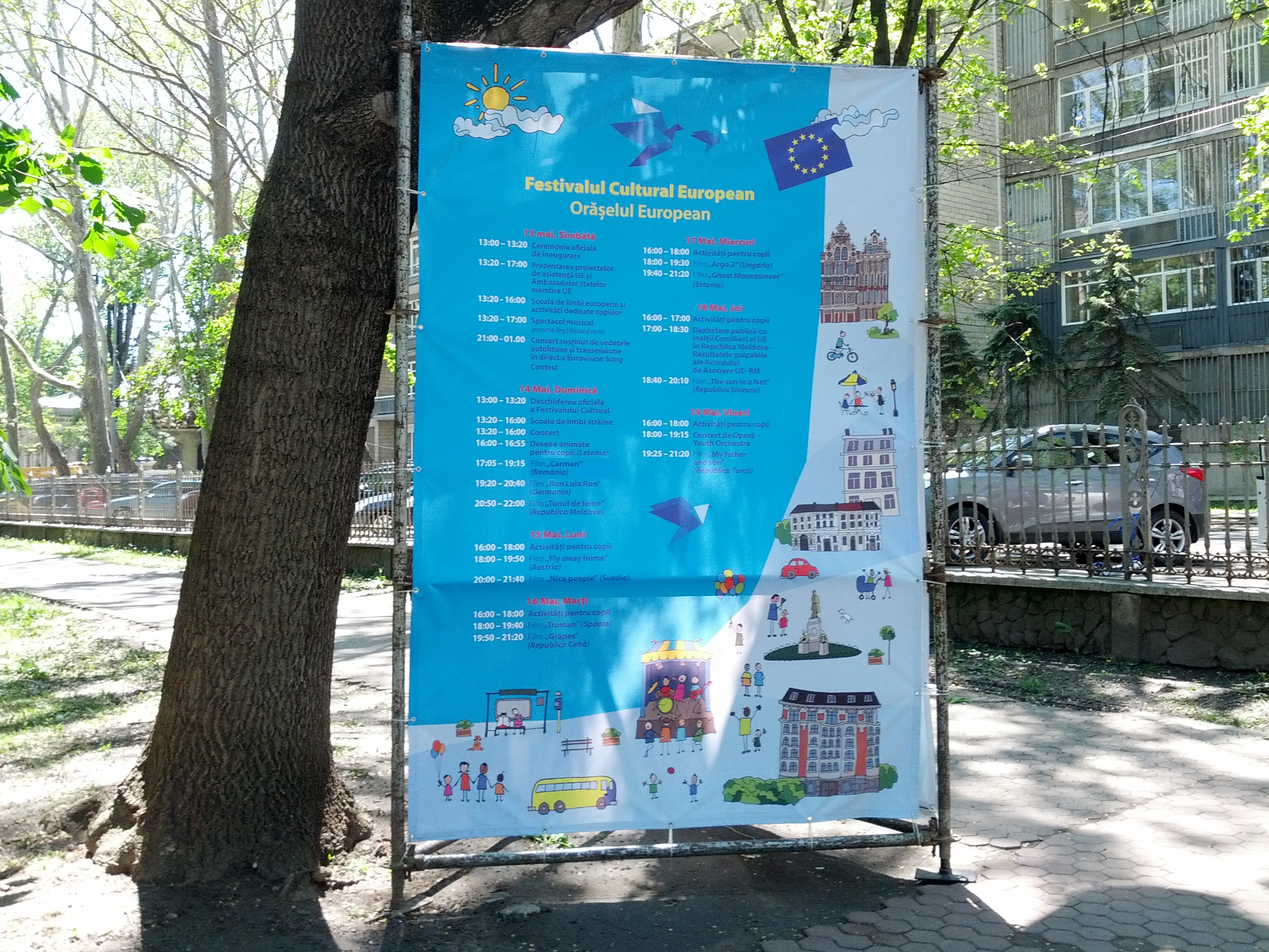 MD, Orasul Chişinău, Programul Festivalului Cultural European