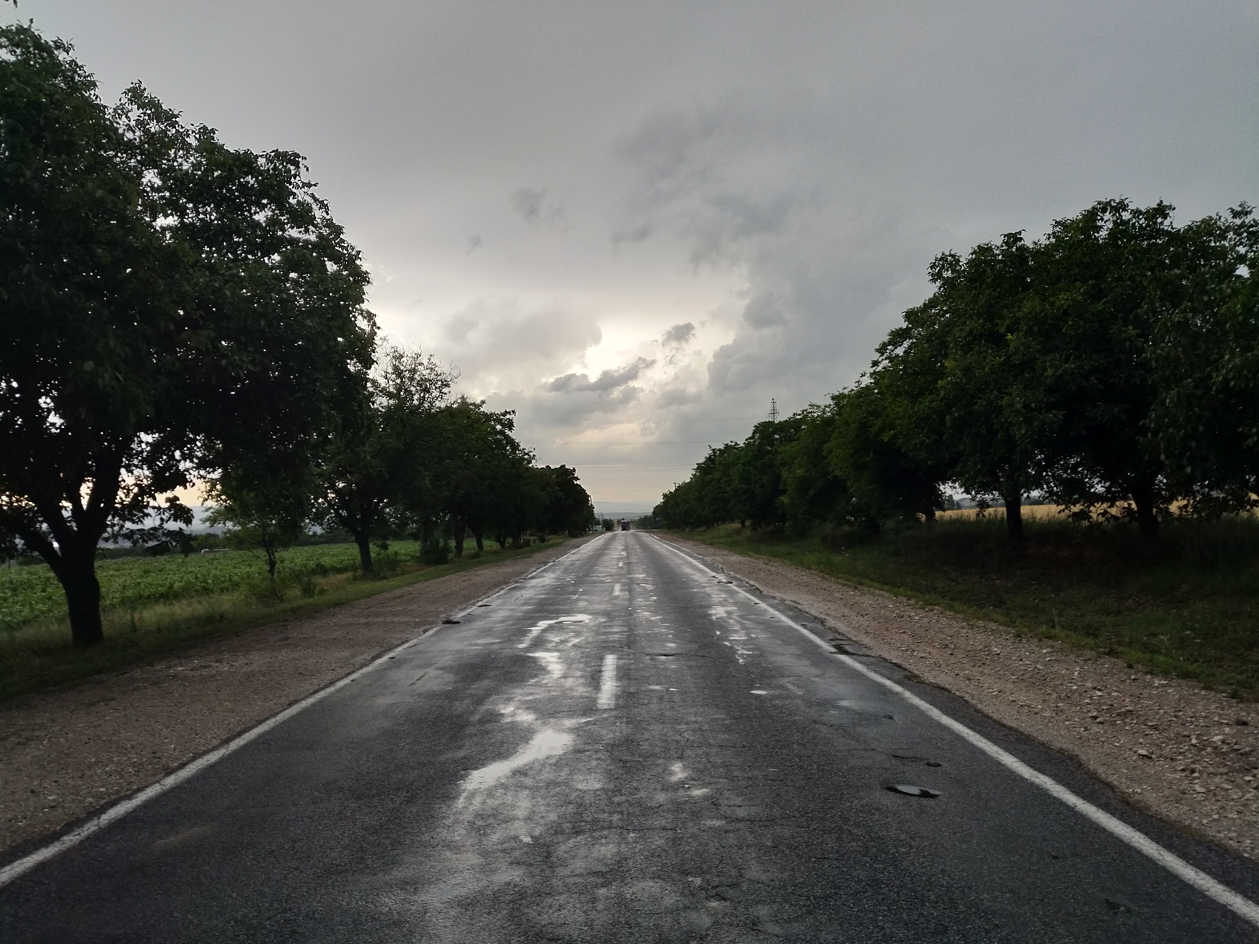 MD, Orasul Leova, Drumul R34 dupa ploaie