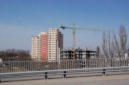 MD, Orasul Chişinău, Casa in constructie, Strada Decebal, Piata Decebal