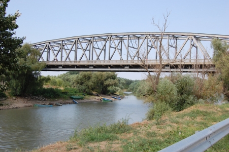 MD, District Cahul, Satul Giurgiulesti, Podul auto peste Prut, Reni - Galați