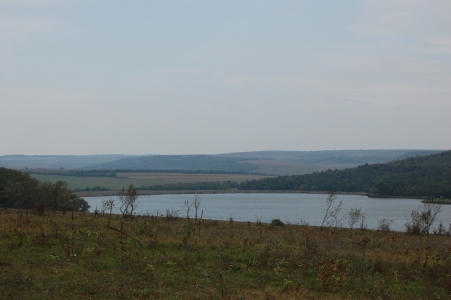 MD, District Leova, Satul Cneazevca, Lac, Iaz, Rezervor de apa, Vedere spre lacul de la Cneazevca