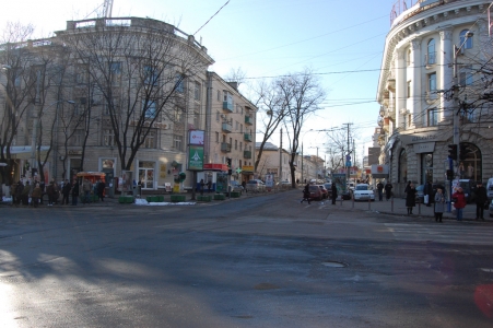 MD, Orasul Chisinau, Intersecția Bulevardului Ștefan cel Mare și Strada Tighina