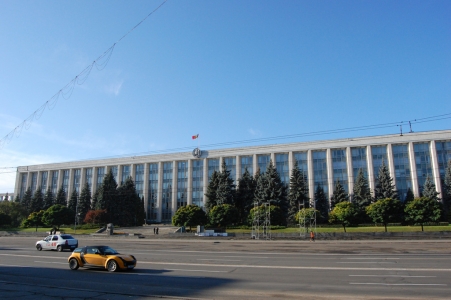 MD, Orasul Chişinău, Bulevardul Stefan cel Mare, Piata Marii Adunari Nationale, Casa Guvernului