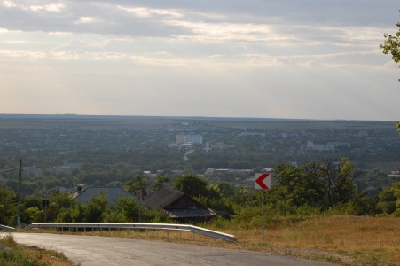 MD, Municipiul Comrat, Orasul Ceadîr-Lunga, Vedere de pe deal a orasului