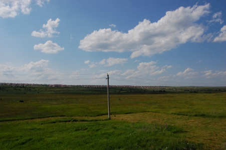 MD, Raionul Hînceşti, Satul Sărăteni, Satul Sarateni in intregime, vedere de pe M1