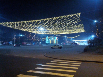 MD, Orasul Chişinău, Piata Marii Adunari Nationale Noaptea in perioada sarbatorilor de Craciun