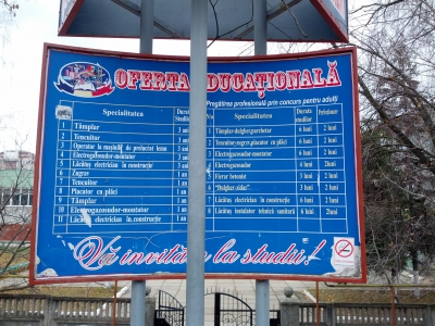 MD, Orasul Chişinău, Specialitati la Scoala Profisionala Nr 7
