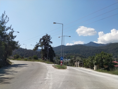 GR, Drumul spre portul Thasos