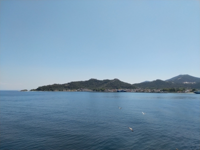 GR, Thasos, Vedere de pe feribot