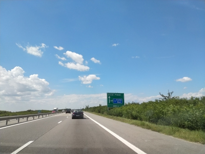 RO, Autostrada Bucuresti - Pitesti spre Corbii Mari
