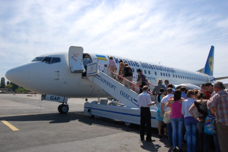 UA, Imbarcarea pasagerilor pe Aeropurtul din Odesa