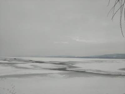 MD, Municipiul Chişinău, Orasul Vatra, Lacul de la Ghidighici înghețat