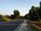 Drumul national R3 la intrarea in orasul Hincesti