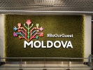 Moldova logo în Aeroport