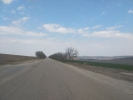 Drumul local L580, vedere spre satul Iurievca