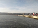 Sculeanca, Plaja în reconstrucție, lacul înghețat