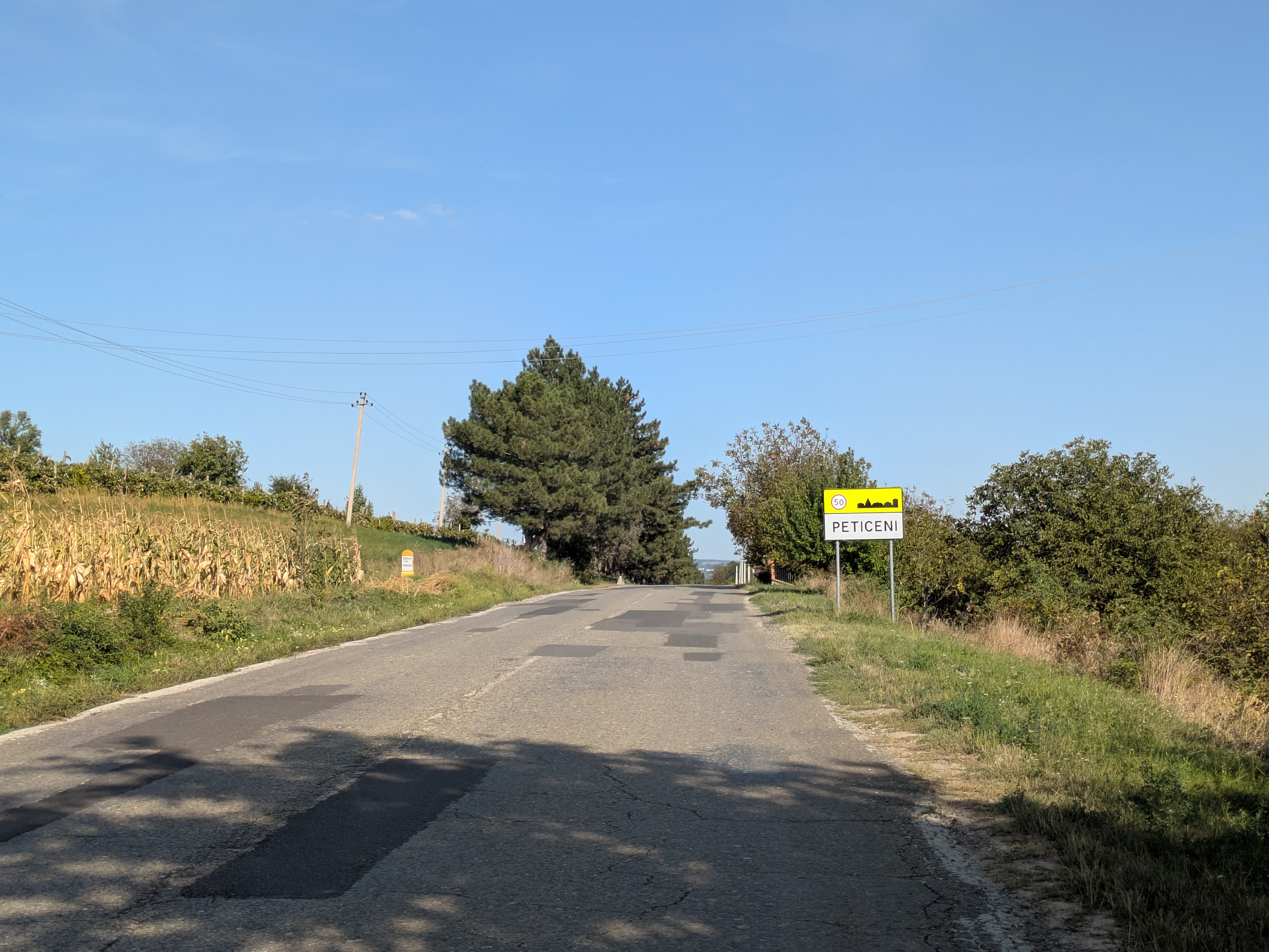 MD, Raionul Călăraşi, Satul Peticeni, Intrarea in satul Peticeni