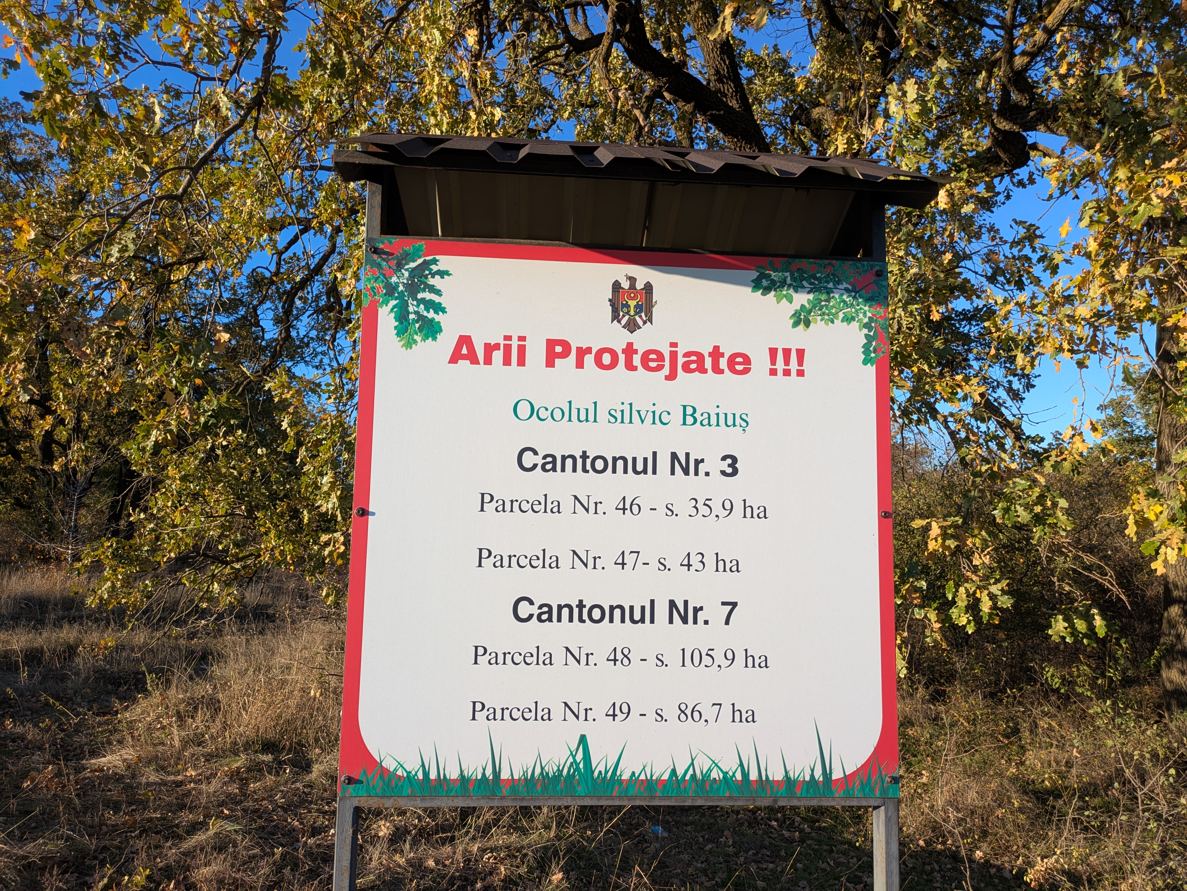 MD, District Leova, Satul Baius, Indicator Arii Protejate 