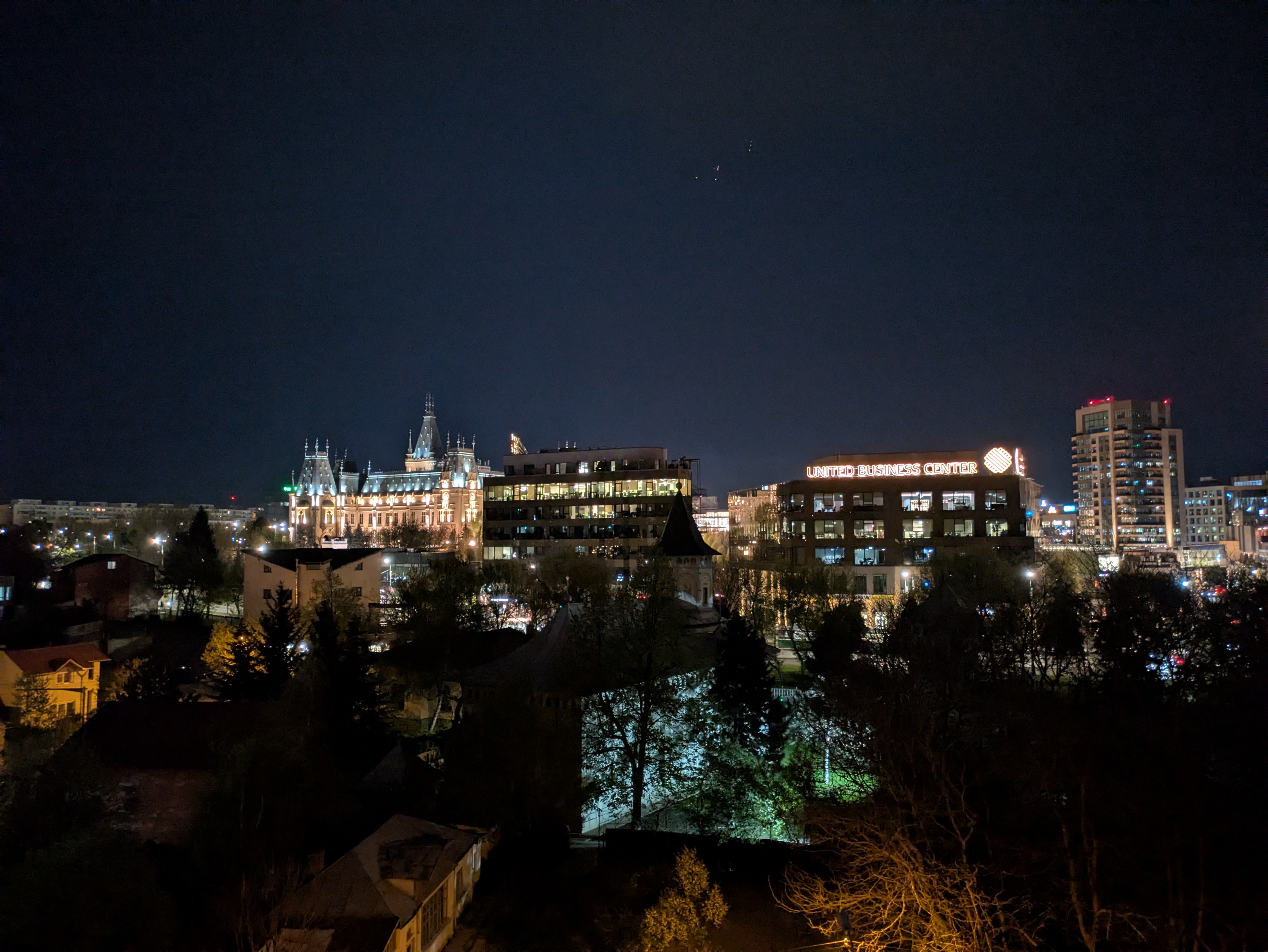 RO, Palatul Culturii Iasi Noaptea