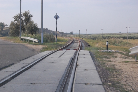 MD, Orasul Cahul, Intersectie la nivel cu calea ferata