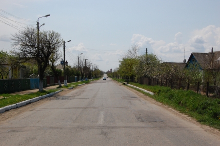 MD, District Cahul, Satul Chircani, Drumul central prin satul Chircani