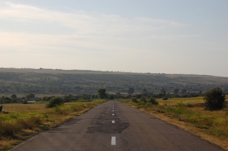 MD, Raionul Cahul, Satul Găvănoasa, Drumul Național R38, Vedere spre satul Găvănoasa