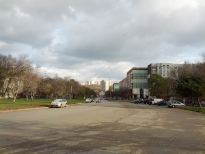 MD, Orasul Chisinau, Strada Andrei Doga, Vedere spre sectorul Ciocana