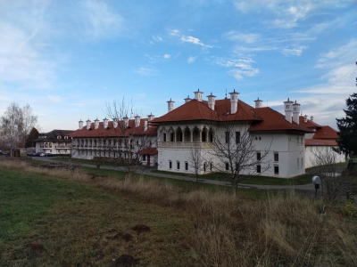 RO, Manastirea Brancoveanu - vedere de la Padure