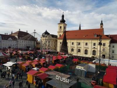 RO, Crush in Piata Mare din Sibiu
