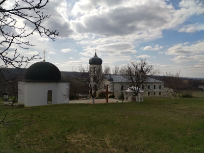 MD, Raionul Ialoveni, Satul Horeşti, Mănăstirea Horești, Vedere de sus