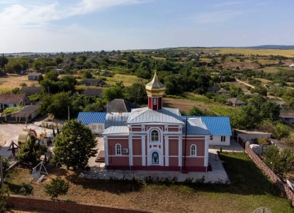 MD, Raionul Cimişlia, Satul Sagaidac, Biserica Sfântul Nicolae vedere laterala 