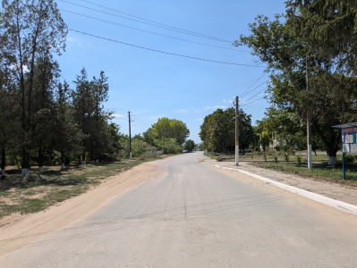 MD, District Cahul, Satul Baurci-Moldoveni, Drumul principal in centrul satului