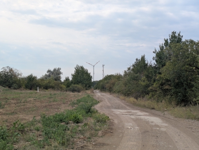 MD, Район Ialoveni, Satul Pojareni, Vedere spre eoliana de la Pojareni 