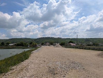 MD, Raionul Hînceşti, Satul Sărata-Galbenă, Damba la Lacul Sarata Galbena
