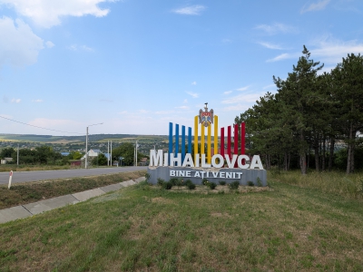 MD, Raionul Cimişlia, Satul Mihailovca, Intrarea in satul Mihailovca