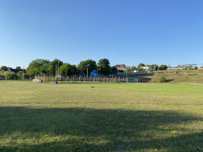 MD, Raionul Ialoveni, Satul Nimoreni, Teren de Fotbal, vedere spre satul Nimoreni