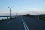 Drumul R38 Cahul-Taraclia, pe malul lacului de la Balabanu