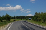 Drumul M1 Chisinau - Leuseni la intersectia cu drumul L428 spre Manastirea Varzaresti