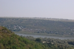 Vedere spre riul Nistru si satul Ghidirim