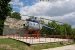 Elicopter exponat in parcul Universitatii Tehnice
