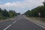 Drumul M2 la intersectie cu L117 spre Stoicani si Slobozia Cremene