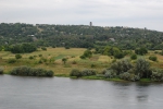 Vedere din cetate spre Ucraina satul Tsekynivka