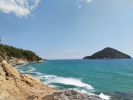Thasos, Paradise Beach, vedere spre o insula