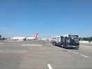 Avion Turkish Airlines si Autobuz transfer pasageri