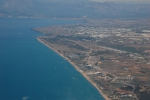 Orasul Antalia vedere spre litoral din Avion